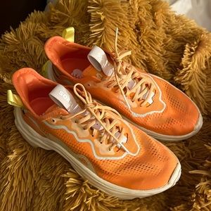 Sorel orange sneakers. Practically new. Bright and fun!!!!